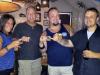 6 Brooke w/ Joe Mama & his Sunday guests Adam & Mike of Monkee Paw share a toast after a great show at Longboard Cafe.